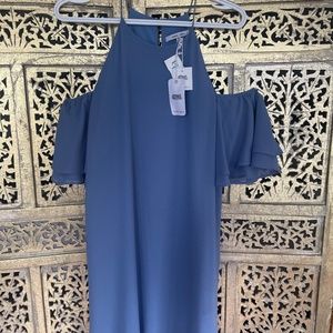 Open shoulder Lilac dress